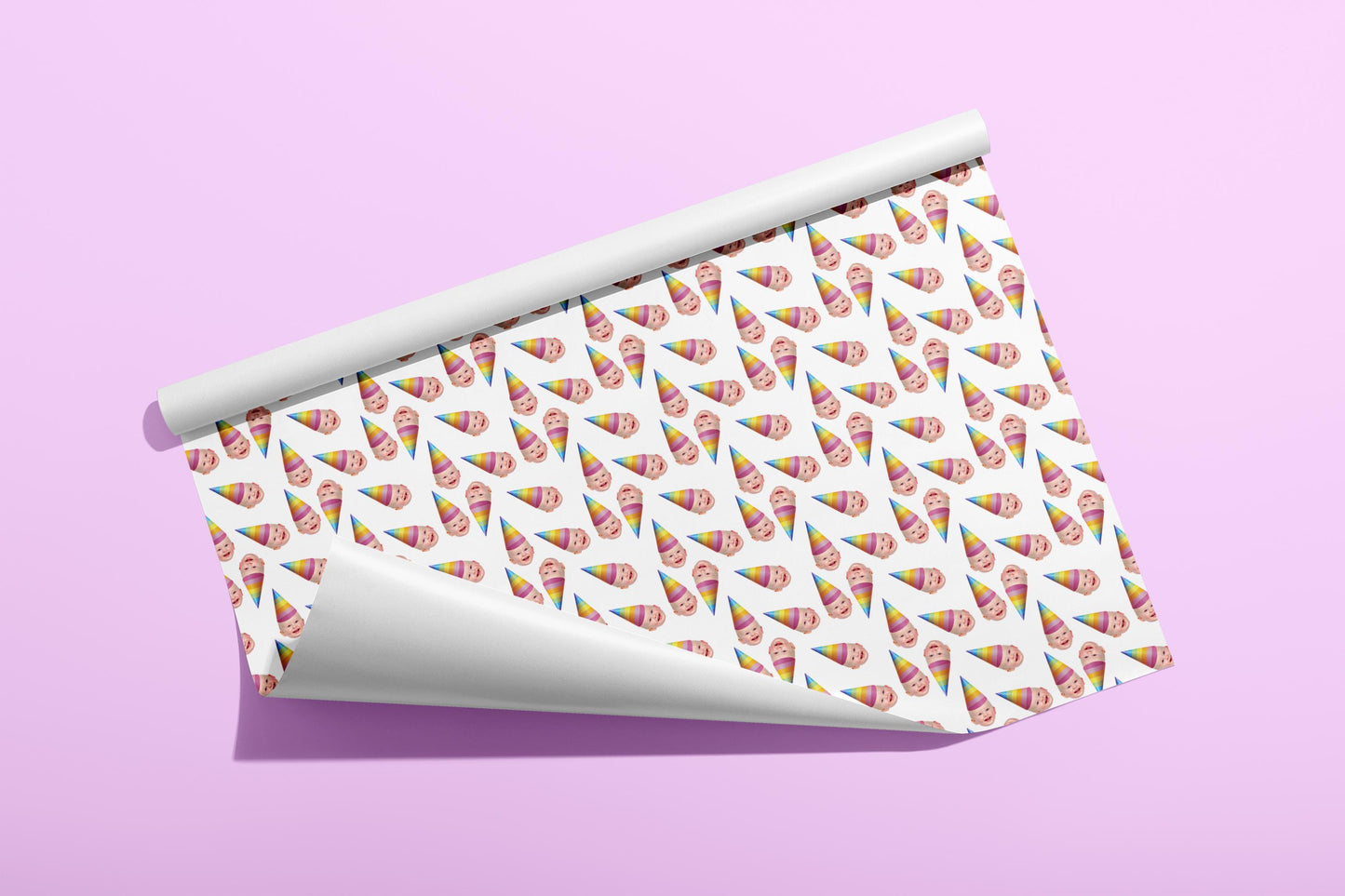 Personalized Wrapping Paper, Gift Wrap, Your Photo, Birthday, Your Text, Your Name, Customised, Party Hat, Paper, Your Age, Eco, Recyclable