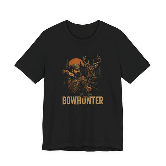 Bowhunter Archery Tee: Rugged Outdoor Graphic Shirt, Bella Canvas 3001