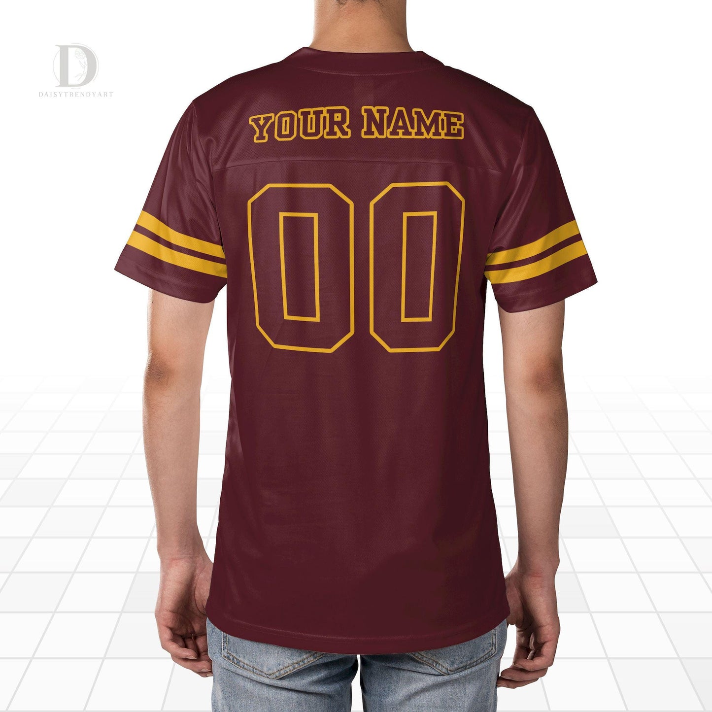 Personalized Football Jersey: Unisex Team Sportswear, Personalized Number & Name