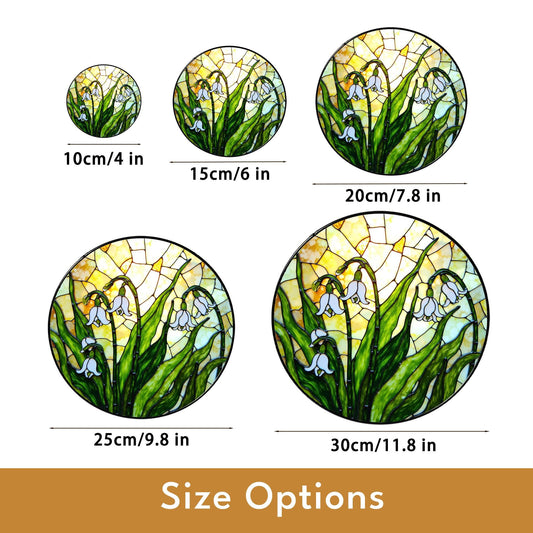 Snowdrop Flower Stained Glass Suncatcher Spring Window Decor Gift for Nature Lovers or Mothers Day
