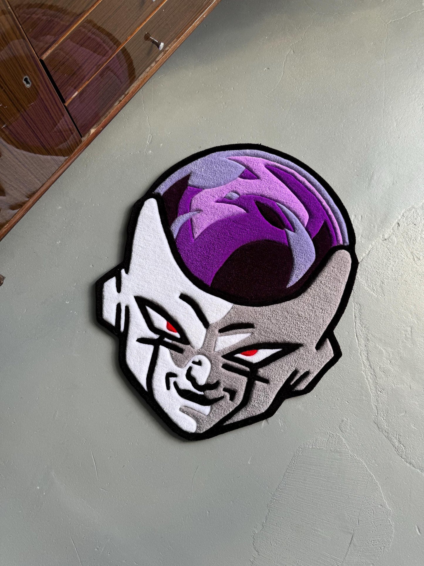 Villain-Inspired Tufted Rug: Anime Character Carpet, Gamer Gift