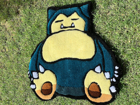 Custom Tufted Rug | Custom Rug | Snorlax Rug | Rug for Bedroom | Personalized Rug | Area Rug | Anime Carpet | Aesthetic Rug for Room