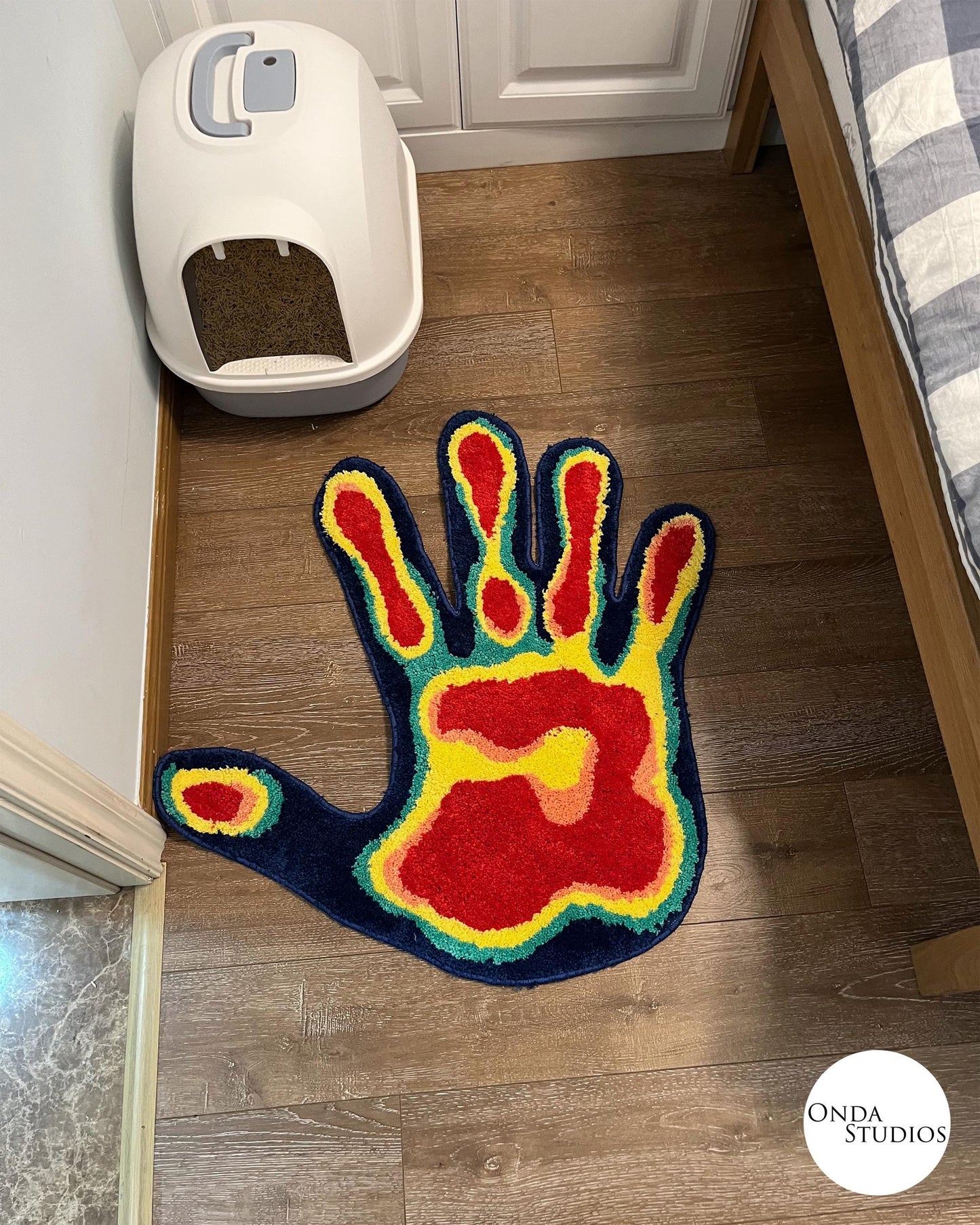 Tufted Infrared Hand Rug | Custom Rug, Handmade Rug, Tufted Rug, Cheap Rug, Round Rug, Bedroom Rug, Living Room Rug, Dorm Room Decor, Gift