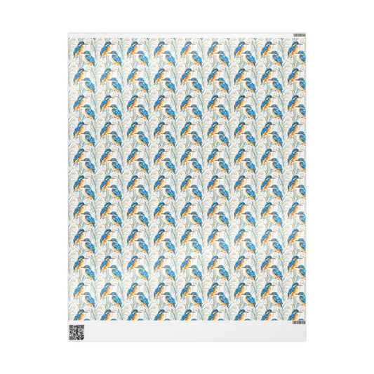 Birding Gift Wrap Roll, Bird Watching Wrapping Paper with Colorful Wildlife for Nature Party Favors #36