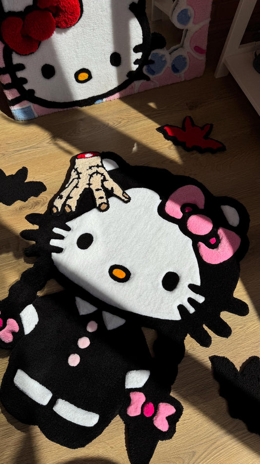 Custom Tufted Halloween Rug – Soft 3D Handmade Rug, Cute Carpet, Kawaii Girl Room Decor, Unique Gift for Her or Bedroom Mat