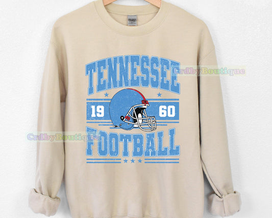 Tennessee Football Vintage Style Sweatshirt, Tennessee Football Crewneck, Tennessee Football T-shirt, Tennessee Fan Gifts Tee