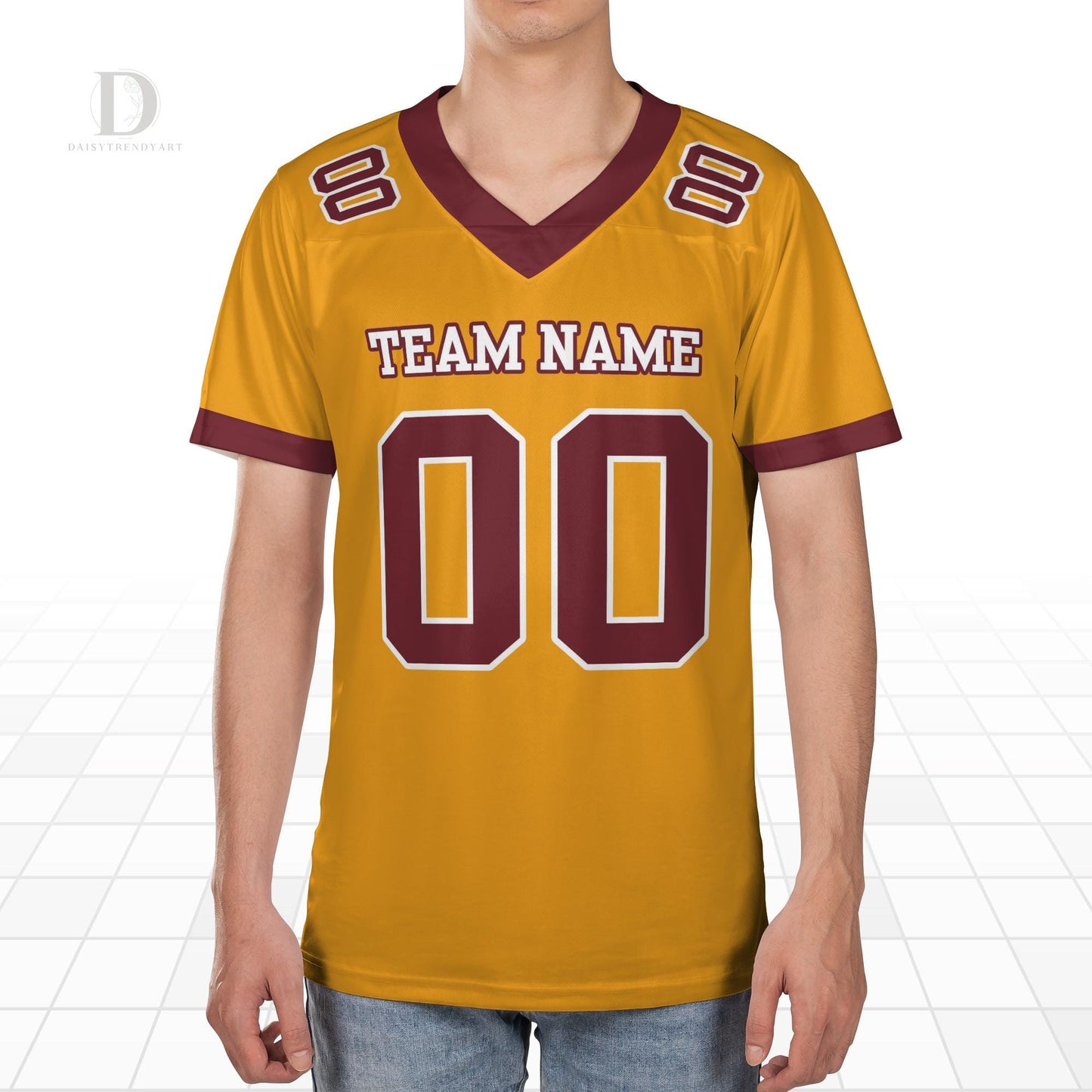 Personalized Football Jersey: Personalized Team Uniform, All-Over Print
