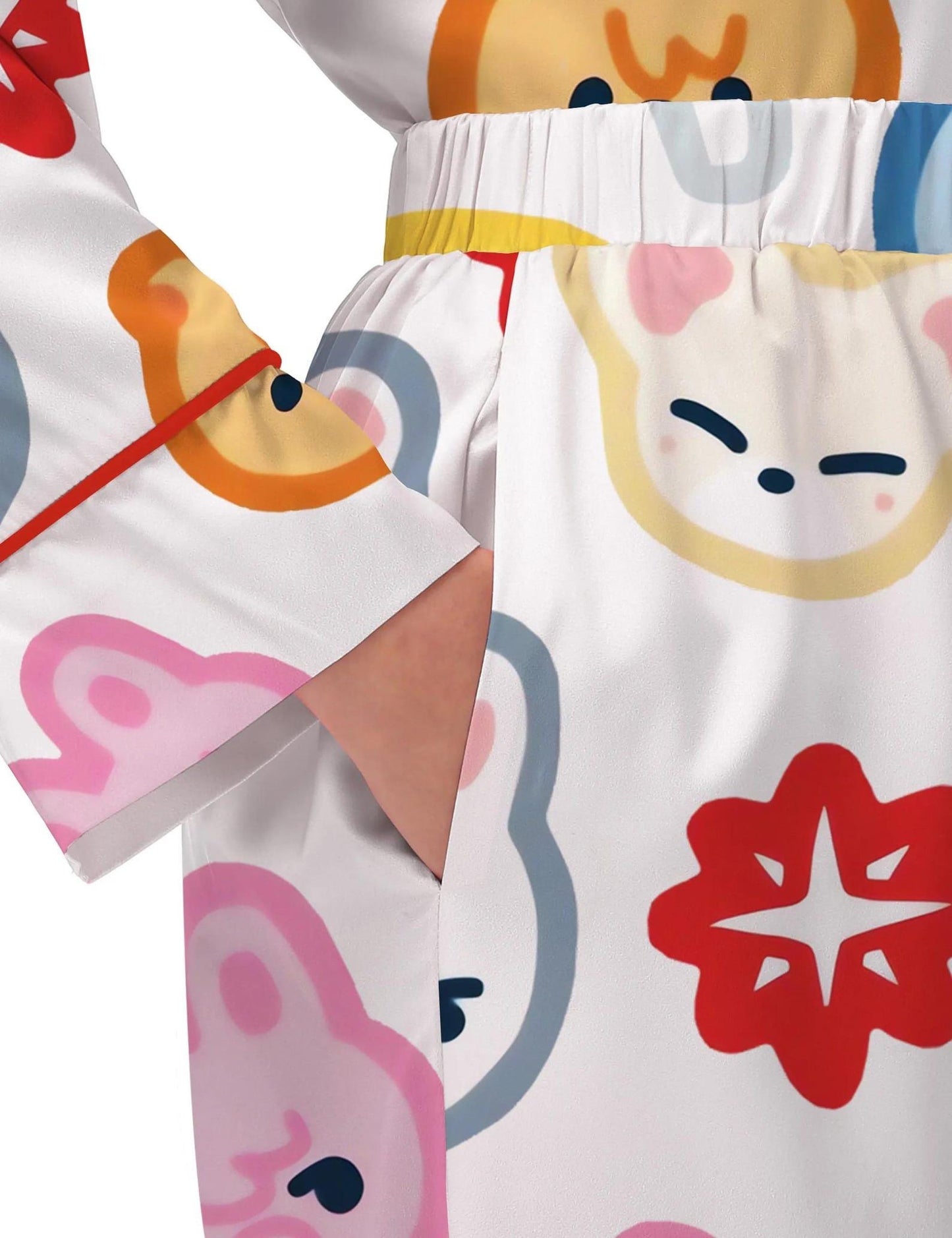 Stray Kid Tour Silky Satin Pajama Set For Women Pajamas Set