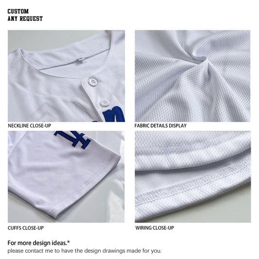 Custom Baseball Jerseys, Personalized Team Name Number Jersey for Baseball Fans Lovers, Customize Embroidered Stripe Team Jersey with LOGO