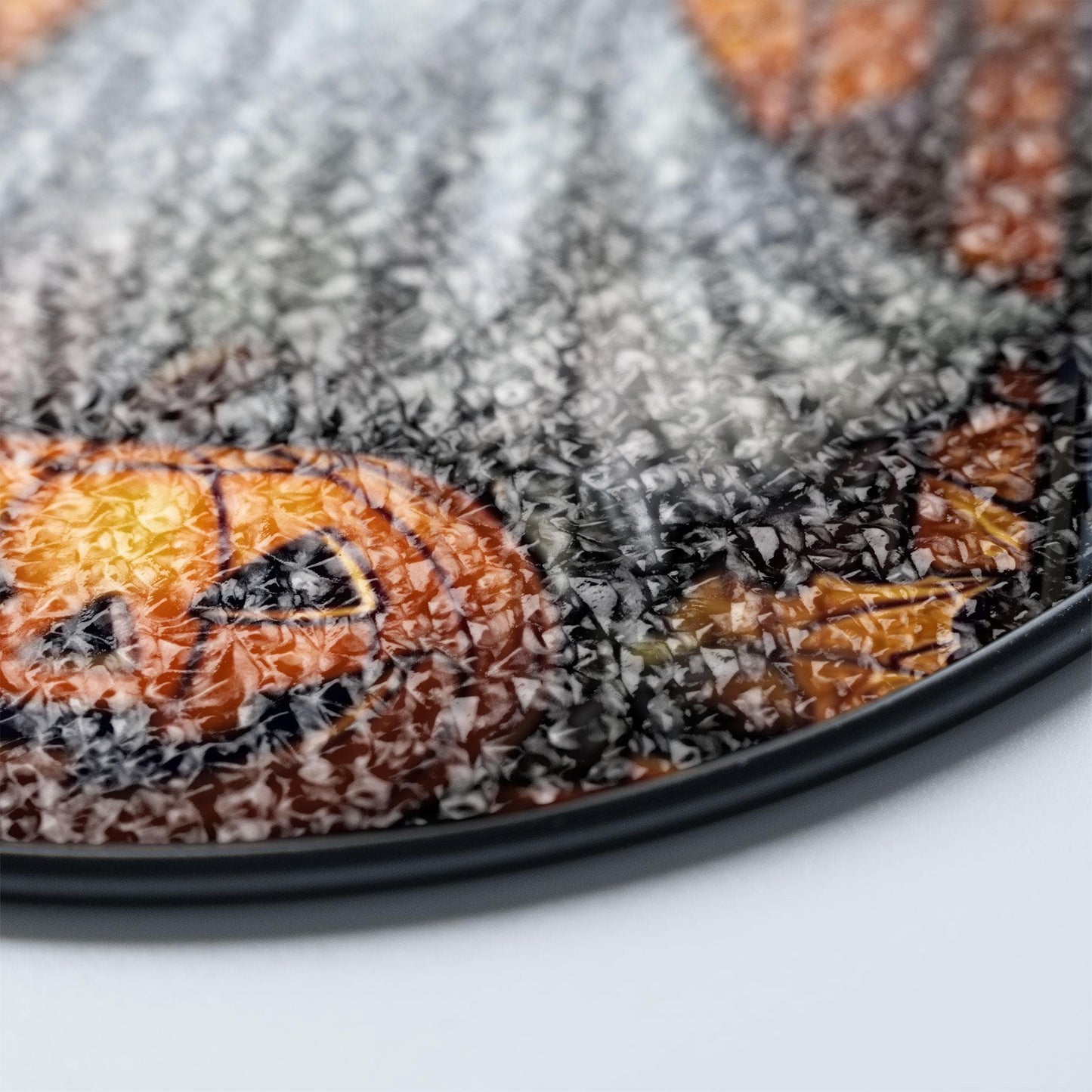 Halloween Ghost Stained Glass Suncatcher – Spooky Ghost with Pumpkin Window Hanging, Gothic Home Décor, Unique Sun Catcher Gift