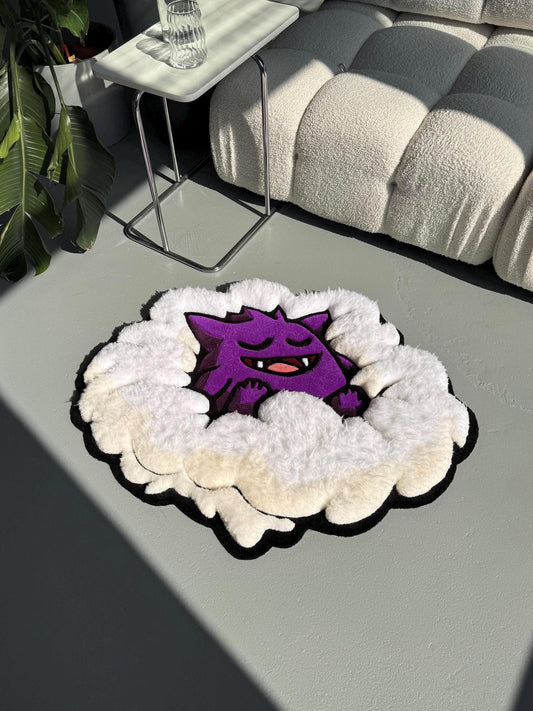 3D Tufted Cartoon Rug: Fluffy Clouds, Handmade Kids Decor