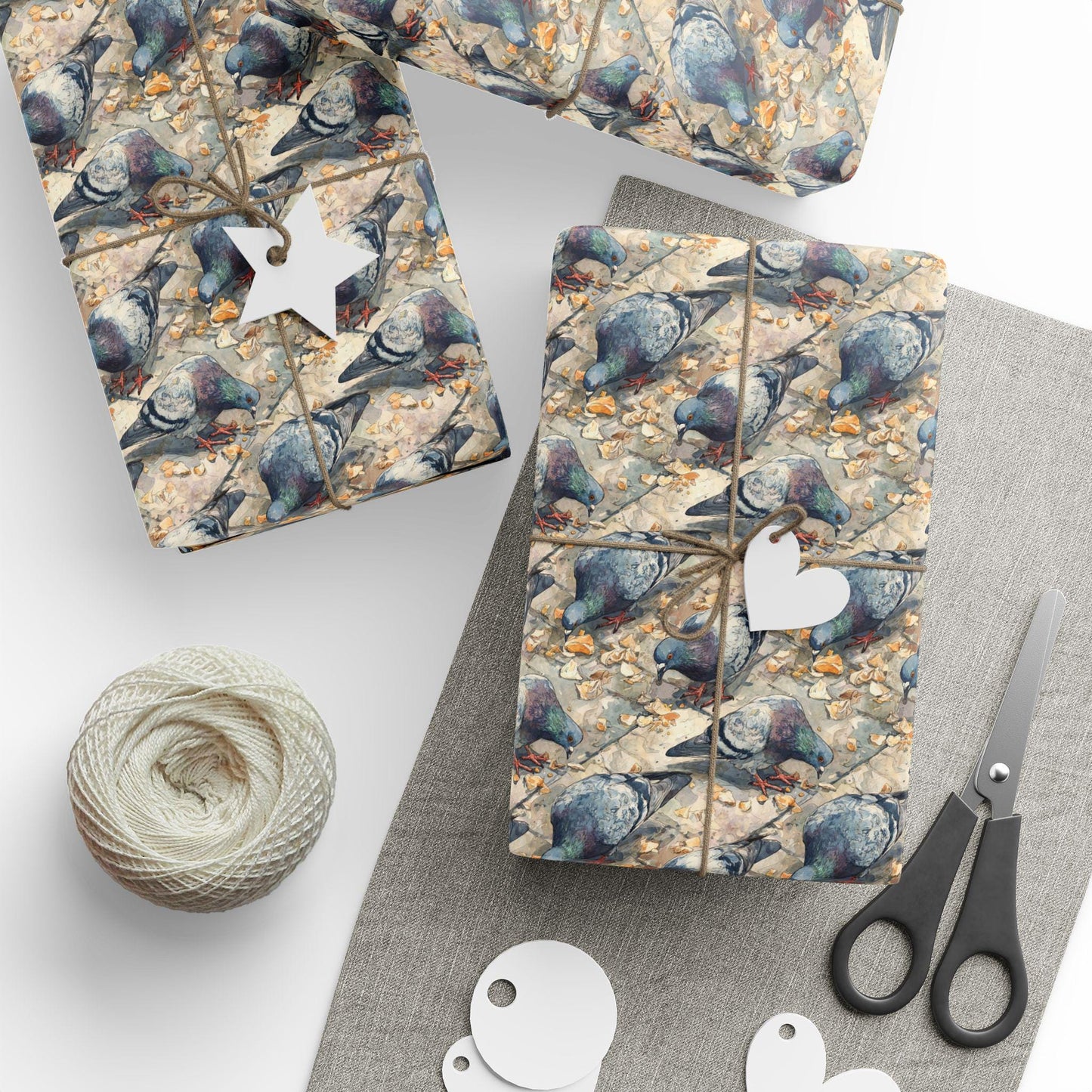 Bird Watching Wrapping Paper Roll, Nature Lover’s Gift Wrap with Birds, Leaves, and Outdoor Forest Vibes #40