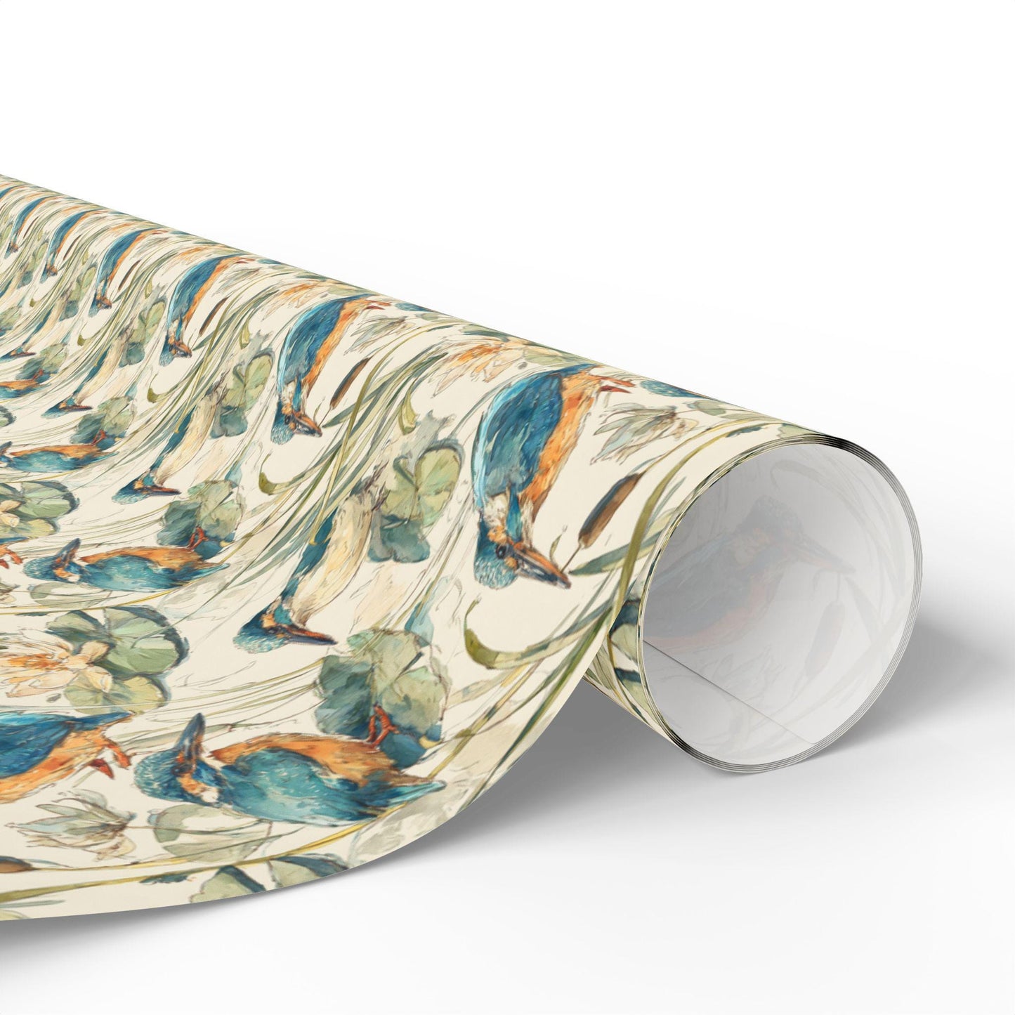 Bird Lover Wrapping Paper Roll, Bird Watching Gift Wrap with Feathers, Branches, and Wildlife Patterns #12