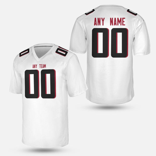 Southern Red & Black Gridiron Jersey - Custom Football Jersey – Personalized Jersey with Name and Number Atlanta Vintage Style Fan Shirt