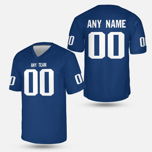 Personalize Indy Royal and White Football Jersey – Midwest Gameday Style | Custom Name and Number Indianapolis Shirt - Custom Unisex Jersey