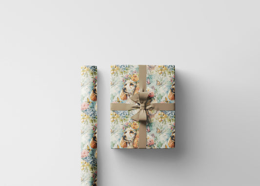Poodle Gift Wrap Roll with Fluffy Dog Design, Wrapping Paper for Dog Owners, Animal Fans, and Pet Holiday Gifting #15