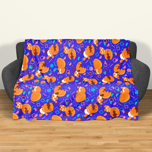 Trapinch Fleece Blanket, Cozy Soft Throw Blanket, Warm Cotton Baby Blanket, Family Blanket for Bedroom Decor, Cute Blanket Birthday Gift