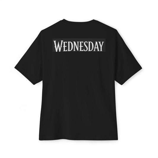 Wednesday Jenna Oversized Tee, Unisex Shirt, Boxy Graphic Tee, Trendy Casual Wear, Halloween Outfit, Gift for Fans