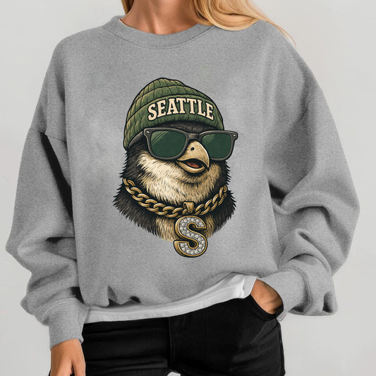 Retro Seattle Football Sweatshirt,Seattle Football Shirt, Sun Day Football,Seattle Football Shirt, Game Day, Vintage Seattle Football Shirt.