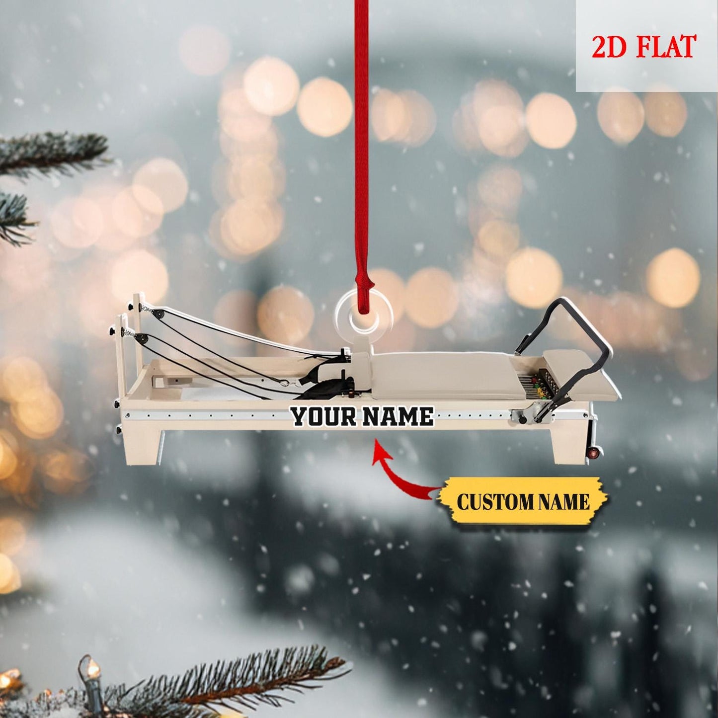 Personalized Pilates equipment Xmas Gift, Pilates equipment Christmas Ornament, Gym Ornament, equipment Gym, Gift For Gymer, Fitness Lovers