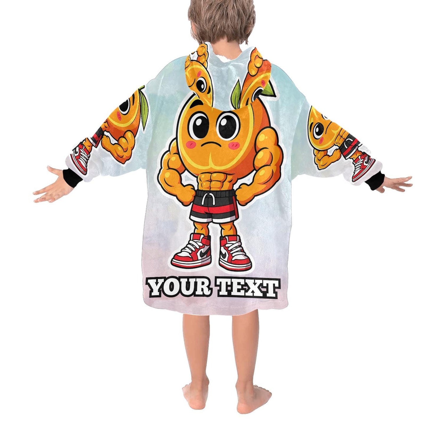 U Din Din DinDin Dun Ma Din Din Din Dun Kids Hoodie Blanket Hooded Blankets Brainrot Personalized Gift Brainrots