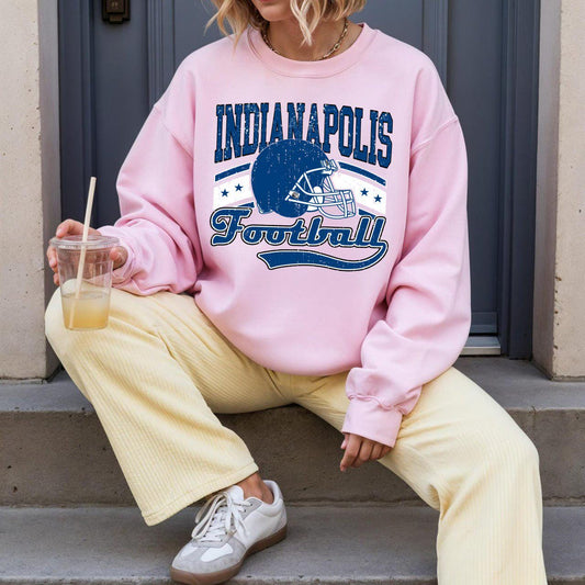 Indianapolis Football Shirt For Him, Vintage Indianapolis Sweatshirt, Indianapolis Football Retro Gift, Indianapolis Gift For Her