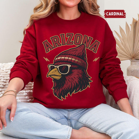 Arizona Football Sweatshirt, Retro Sports Fan Shirt, Game Day Gift Tee, Arizona Mascot Sweatshirt, Arizona Football Fan, Arizona Team Shirt