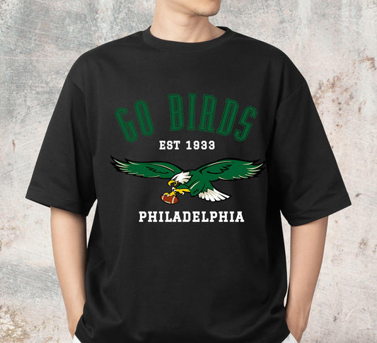 Graphic Philadelphia Mascot Football Sweatshirt, Game Day Gift Shirt, Philadelphia Football Fan Tee, Retro Philadelphia, Sport Mascot Gifts