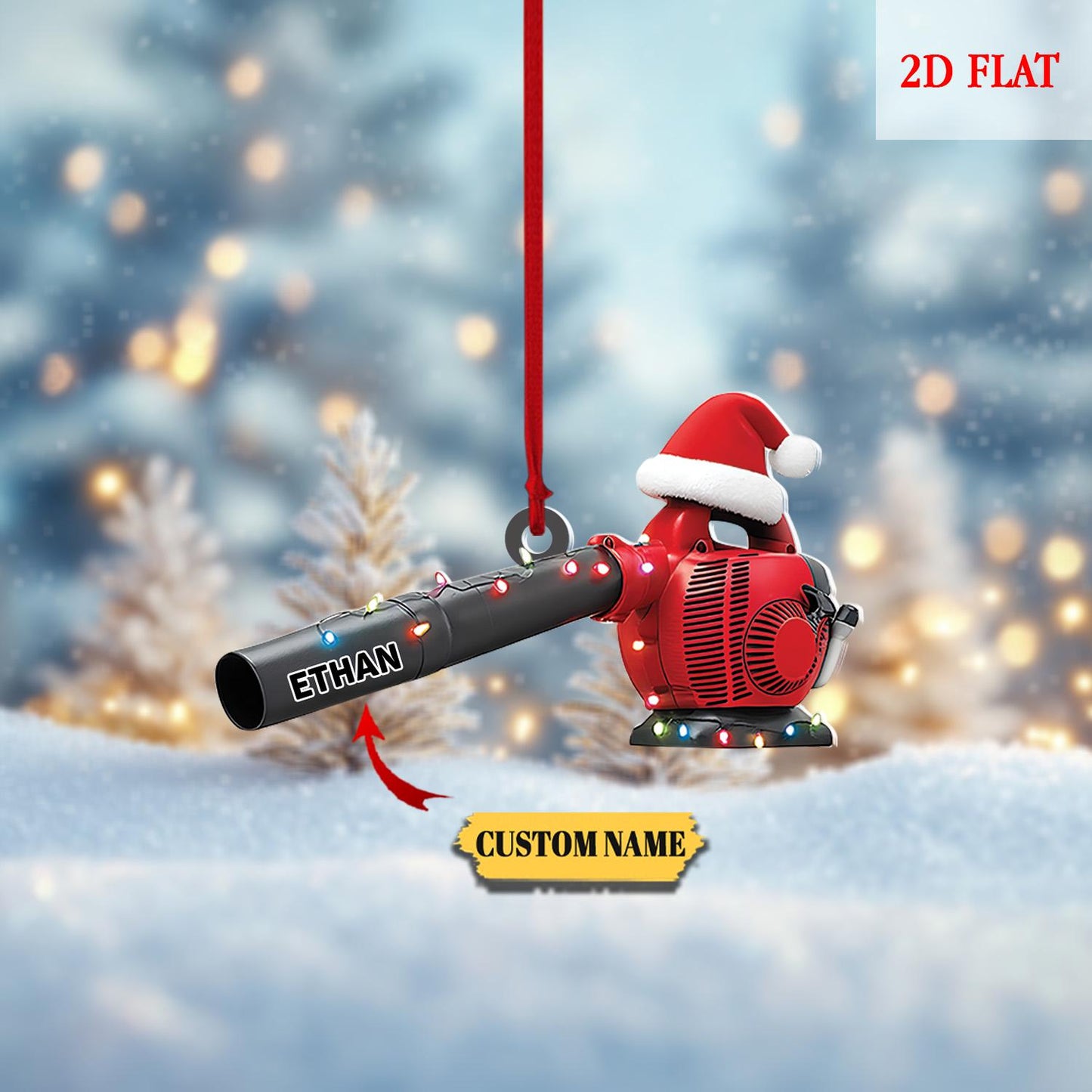 Personalized Leaf Blower Christmas Ornament, Funny Ornament Gift, Christmas Keepsake, Leaf Blowers Ornament Decor, Farmer Ornament