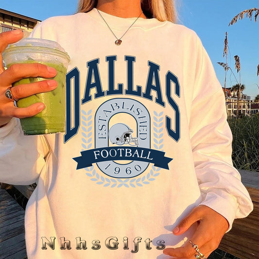 Dallas Football Vintage Style Shirt, Dallas Football Sweatshirt, Cowboy T-Shirt, Dallas Shirt, Football Shirt, Dallas Fans Tee
