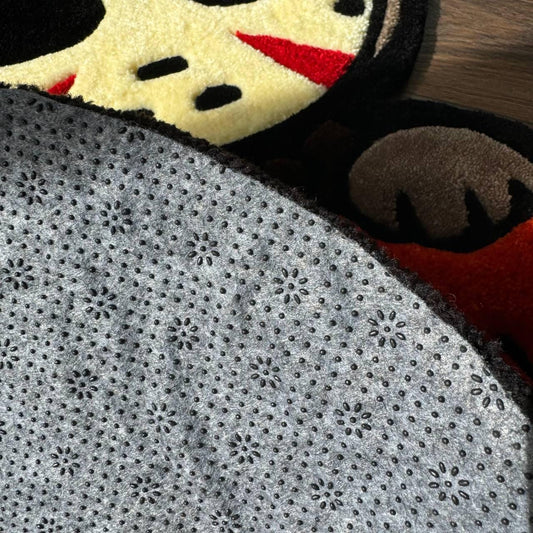 3D Halloween Puffy custom rug Tufted rug Fully rugs scream rugs Custom rug your design rugs for bedroom Cute Horror rug Jason Mask rug