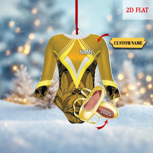 Personalized Gymnastics Girl Ornament,Custom 2D Flat Gymnastics Woman Christmas Decoration, Gymnastics Acrylic ornament,Gymnast Gift for Her