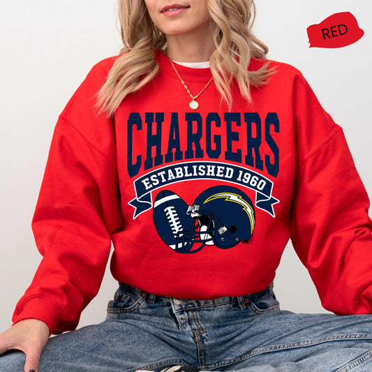 Retro LA Football Sweatshirt: Chargers Throwback Apparel