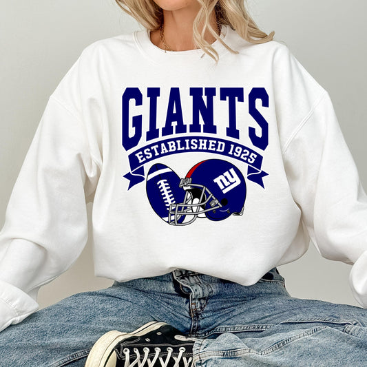 Vintage 90s NY Giants Sweatshirt: Retro Football Sweater