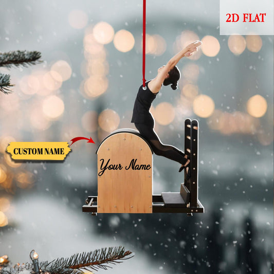 Personalized Pilates Ladder Barrel Xmas Gift, Pilates equipment Ornament, Acrylic ornament, Fitness Ornament, Fitness Lover Gift