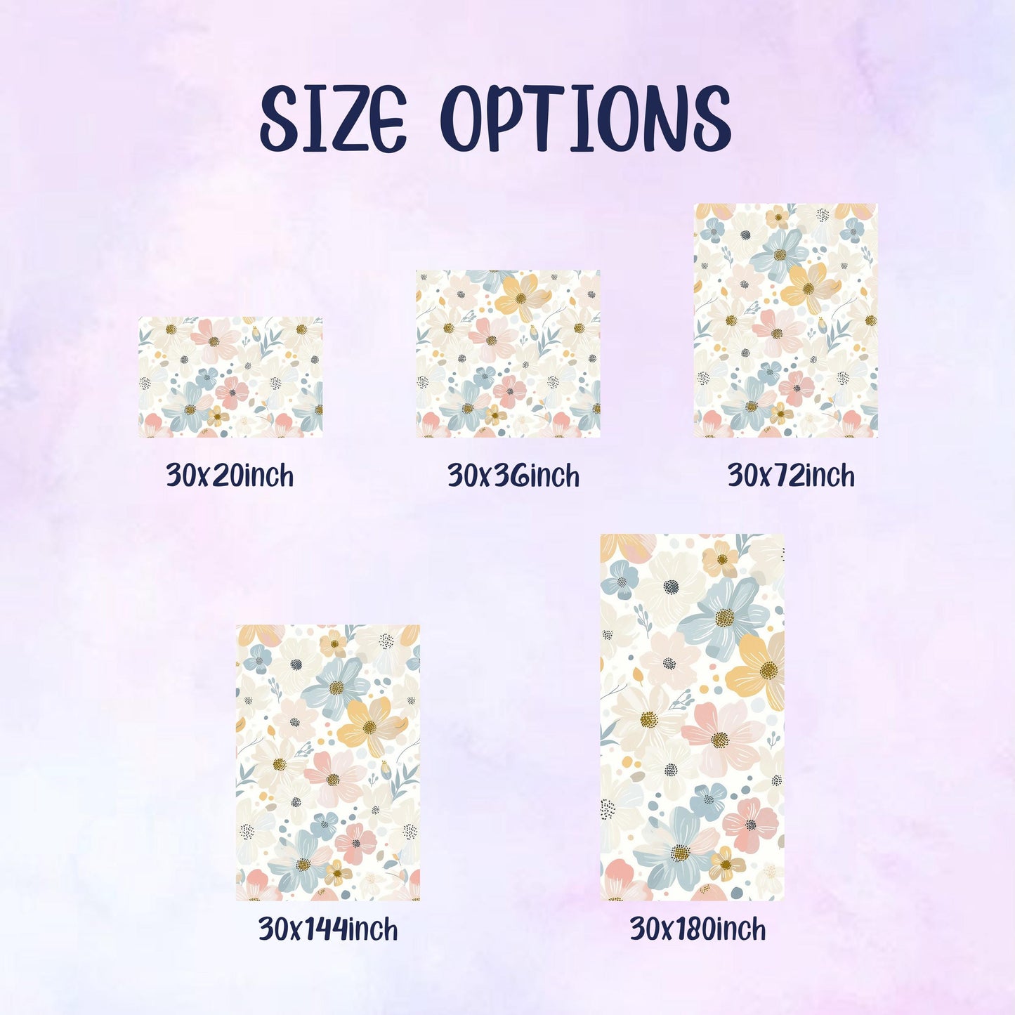 Pastel Wildflower Wrapping Paper: Elegant Botanical Print, Eco Friendly