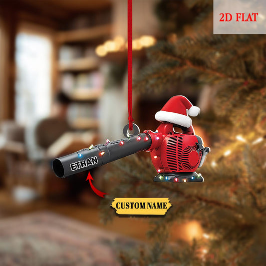 Personalized Leaf Blower Christmas Ornament, Funny Ornament Gift, Christmas Keepsake, Leaf Blowers Ornament Decor, Farmer Ornament