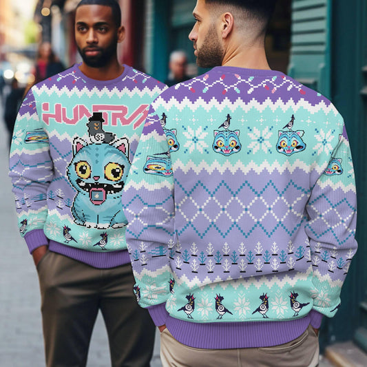 Derpy The Tiger Sussie Sweatshirt, Kpop Demon Ugly Christmas, Saja Boys Huntrix Girls Ugly Sweater,Hunter The Tiger Xmas Sussie Ugly Sweater