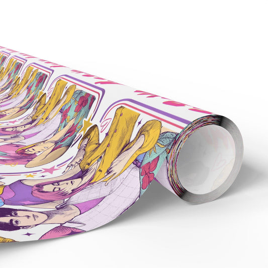 K-Pop Boy Group Wrapping Paper: Anime Style Gift Wrap