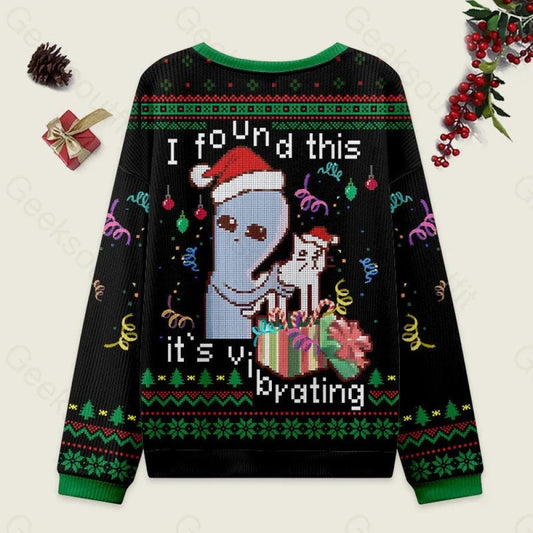 Alien Believes in Santa Ugly Christmas Sweater, Funny UFO Holiday Sweatshirt, Green Alien Xmas Jumper, Space Lover Gift for Him Her