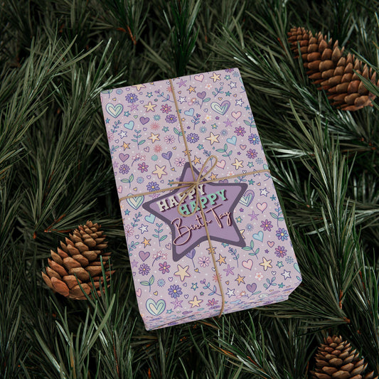 Happy Birthday Taylor Gift Wrapping Paper: Fan Birthday Decor