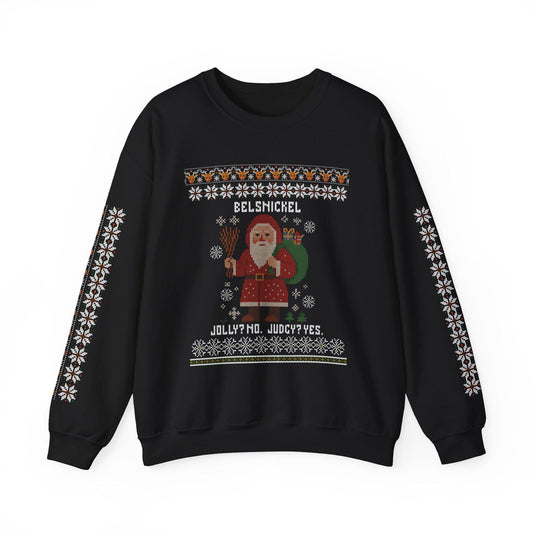 Belsnickel Ugly Christmas Sweatshirt, Unisex Christmas Sweatshirt, Holiday Apparel, Jolly Sweatshirt, Ugly Christmas Alternative