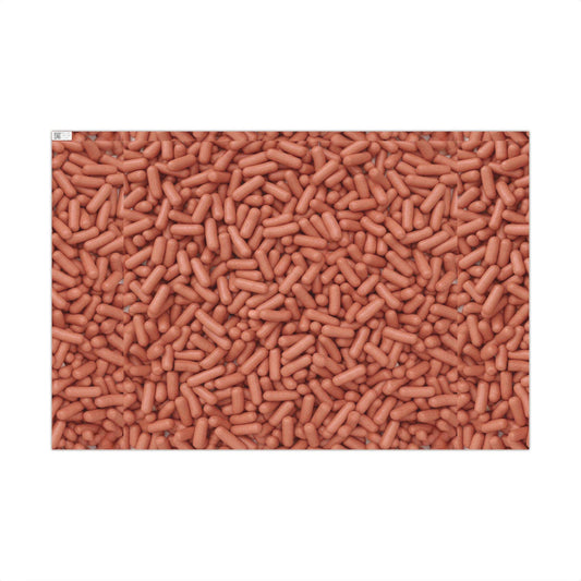 Glizzy Glizzie Wrapping Paper Hotdogs White Elephant Christmas Funny Gag Gift, Wrapping Paper Roll, Holiday, Party Favor, Joke gift