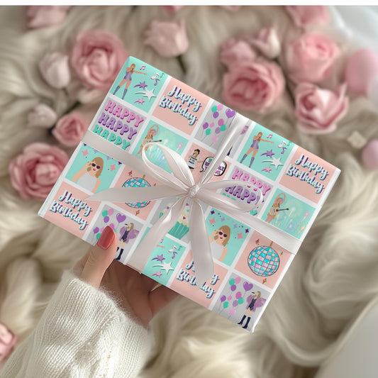 Taylor Birthday Gift Wrap: Bday Gift Idea, Swift Shipping