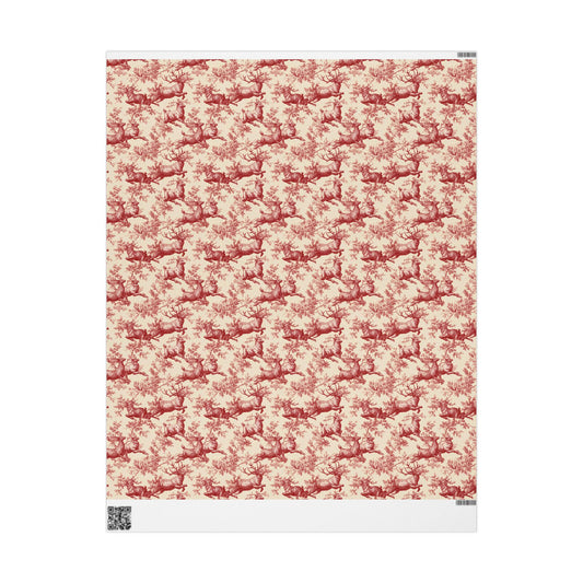 Vintage Christmas Toile Gift Wrap Holiday Gift Wrapping Paper Roll Christmas Gift Wrap Xmas Christmas Vintage Victorian Roll Gift Wrap Paper