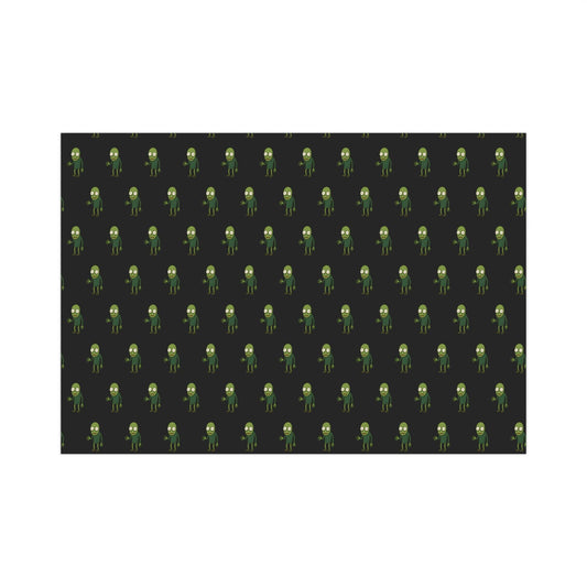 Wrapping Paper, Salad Fingers Rusty Spoons Character Design, Funny Gift Wrap for Holidays, Birthdays, Halloween - Alternative: Gift Paper