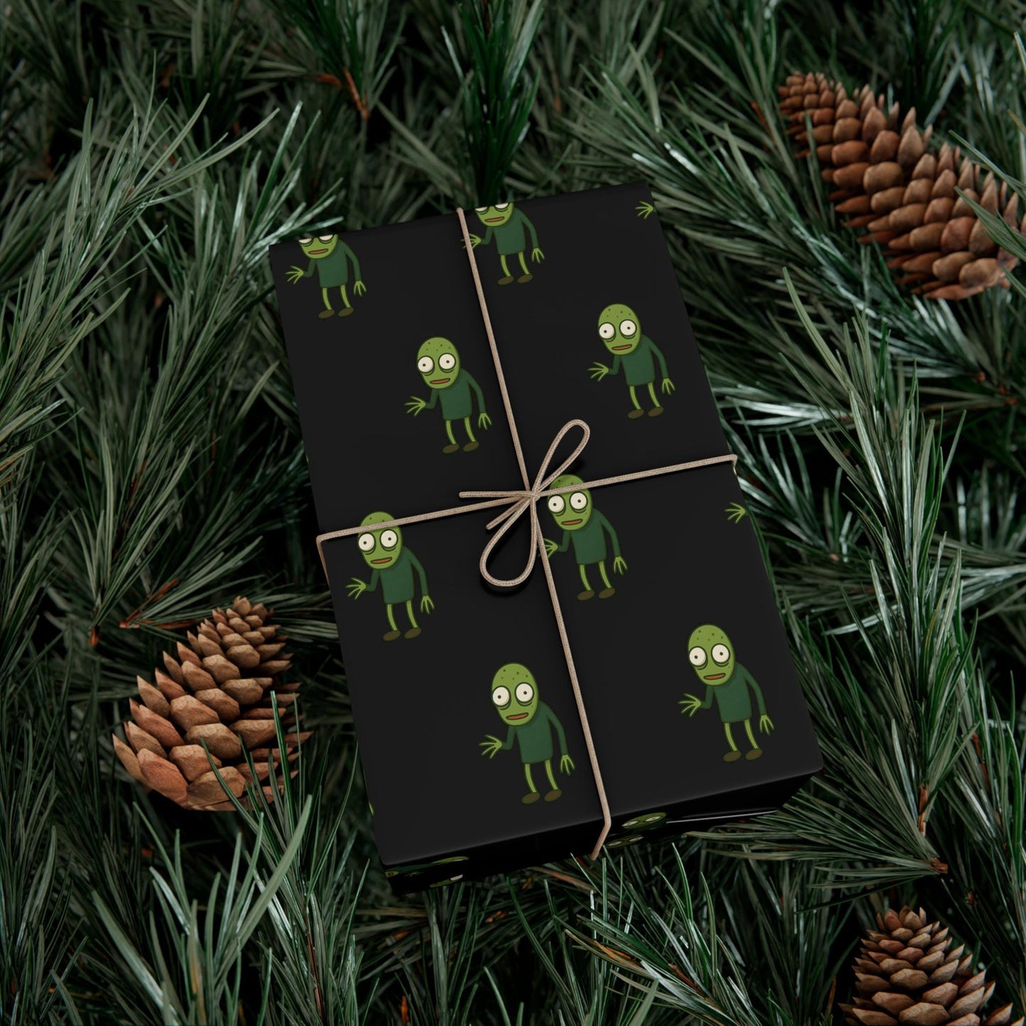Wrapping Paper, Salad Fingers Rusty Spoons Character Design, Funny Gift Wrap for Holidays, Birthdays, Halloween - Alternative: Gift Paper
