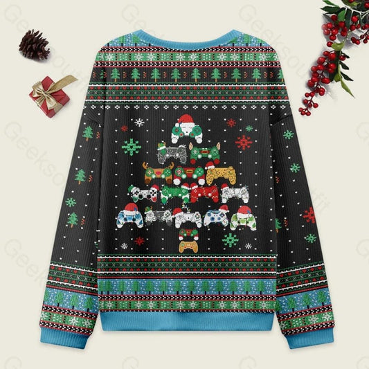 Christmas Gamer Ugly Xmas Sweater, Holiday Game Controller Sweatshirt, Festive Gaming Tee Santa Controller Ugly Sweater, Gamer Shirt Gift