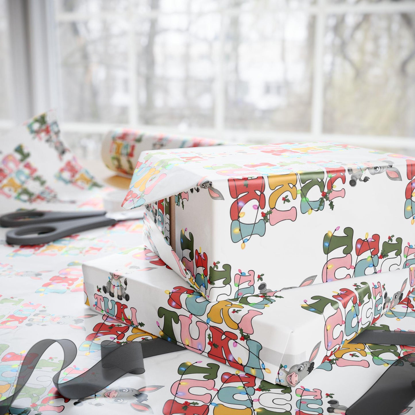 Burrito Sabanero Christmas Wrapping Paper: Holiday Song Lyrics