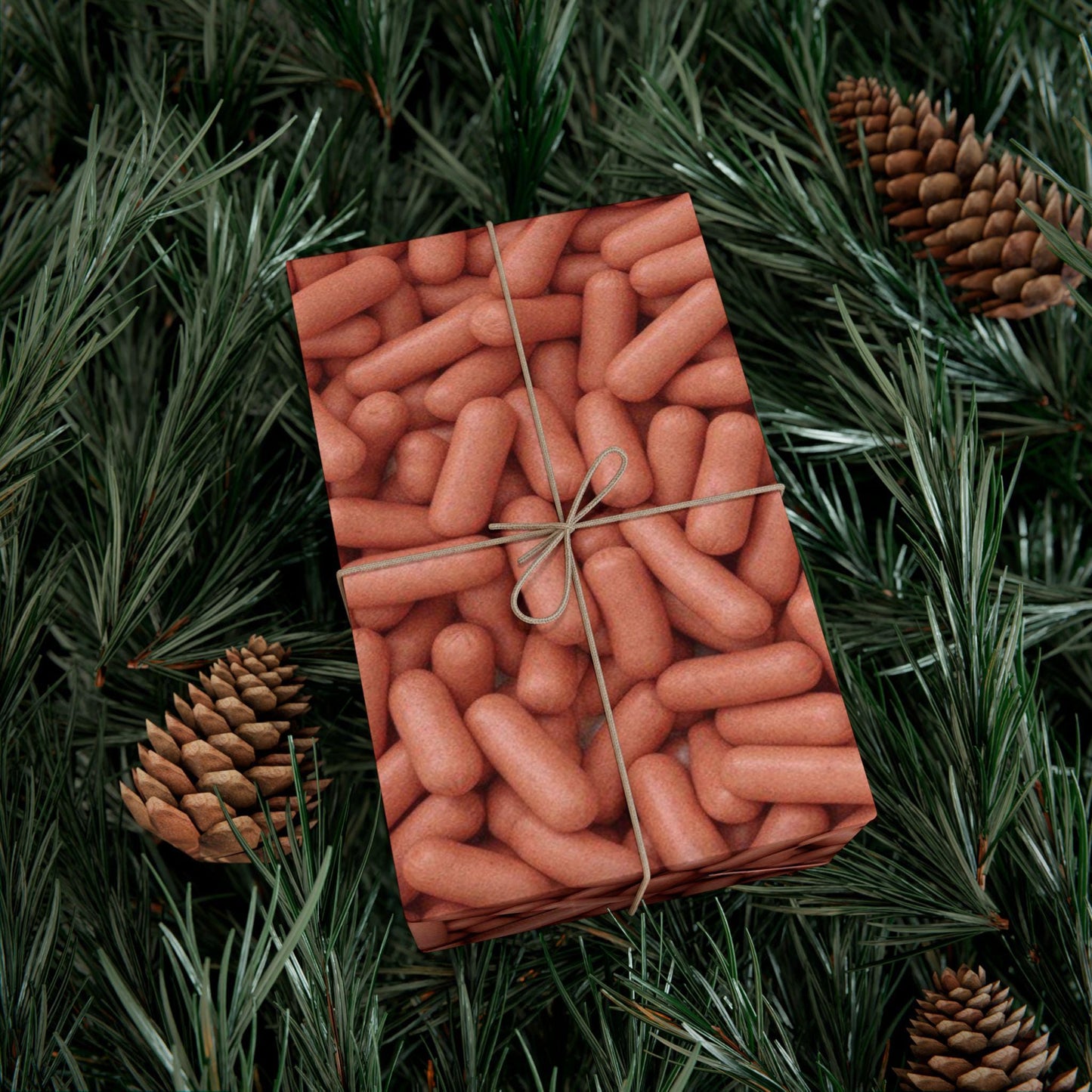 Glizzy Glizzie Wrapping Paper Hotdogs White Elephant Christmas Funny Gag Gift, Wrapping Paper Roll, Holiday, Party Favor, Joke gift